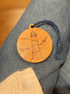 Cape Cod Lighthouse Christmas Ornament – Laser Engraved Wooden Decor