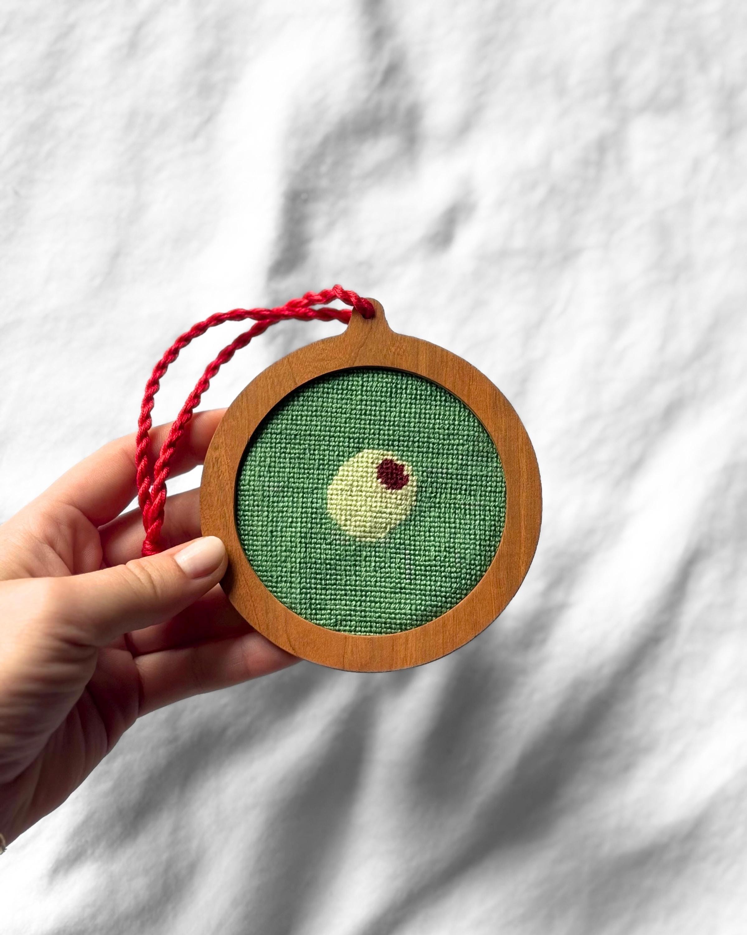 Self Finishing Needlepoint Ornament Frame - Solid Wood, 3" or 4" Canvas