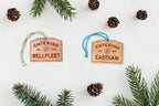 Personalized Wooden Wellfleet Sign Ornament: Cape Cod Coastal Decor