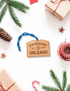 Wooden Orleans Sign Ornament: Personalized Cape Cod Coastal Gift