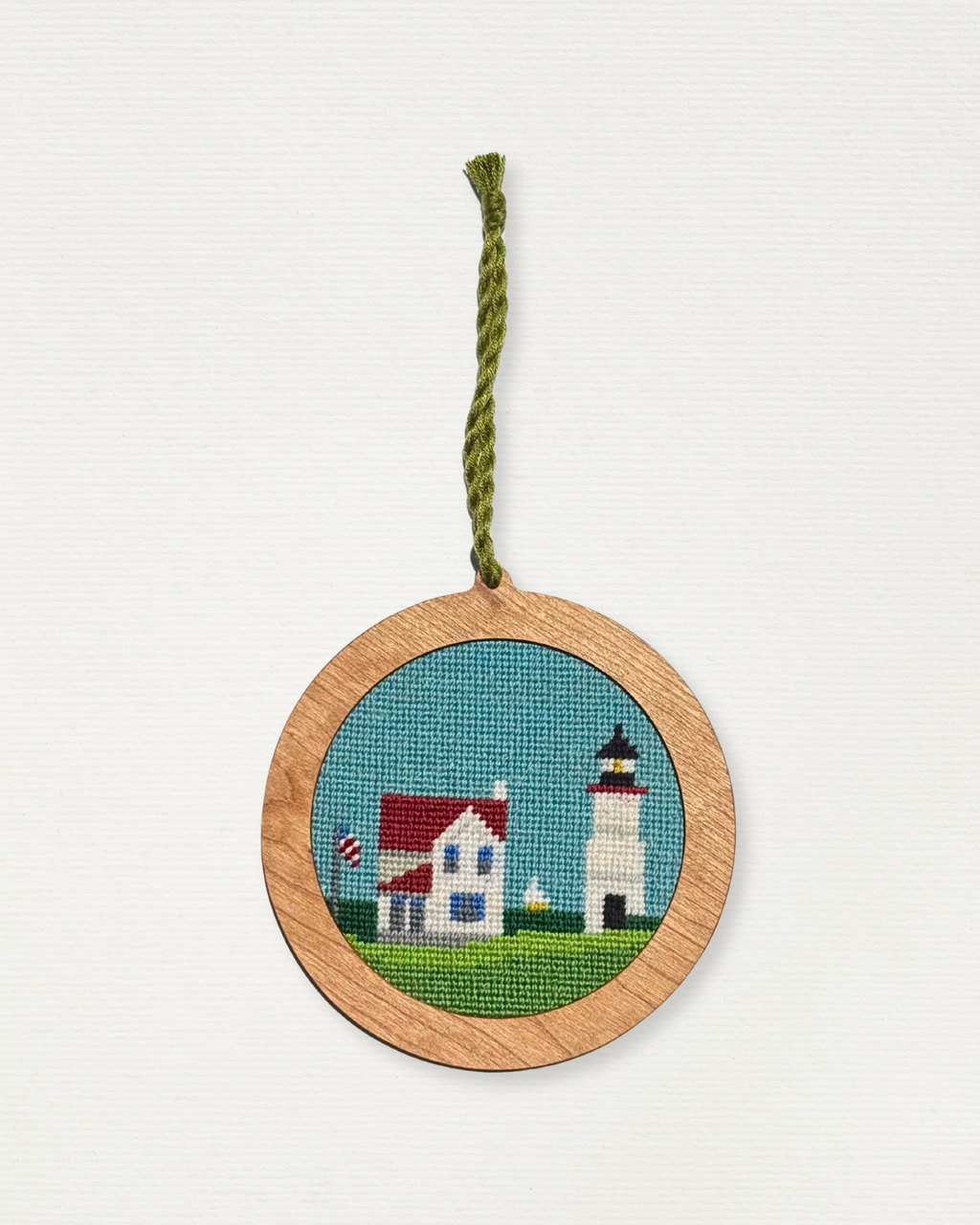 Self Finishing Needlepoint Ornament Frame - Solid Wood, 3" or 4" Canvas