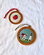Self Finishing Needlepoint Ornament Frame - Solid Wood, 3" or 4" Canvas