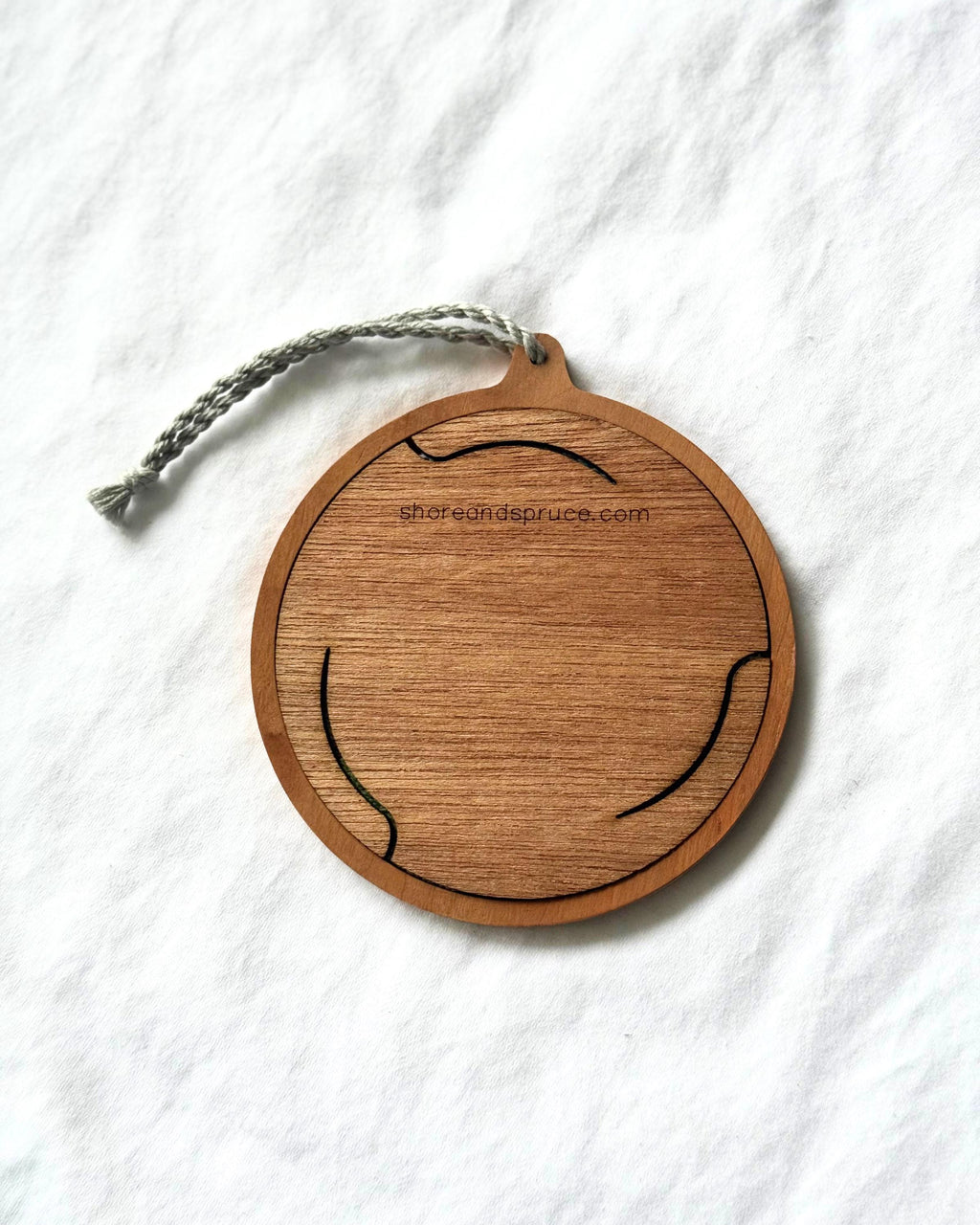 Self Finishing Needlepoint Ornament Frame - Solid Wood, 3" or 4" Canvas