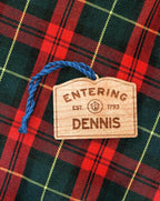 Wooden Dennis Ornament – Entering Towns Sign, Personalized Cape Cod Coastal Gift, Rustic Christmas