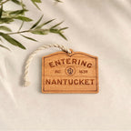 Nantucket Sign Wood Ornament – Coastal Holiday Decor, ACK Gift