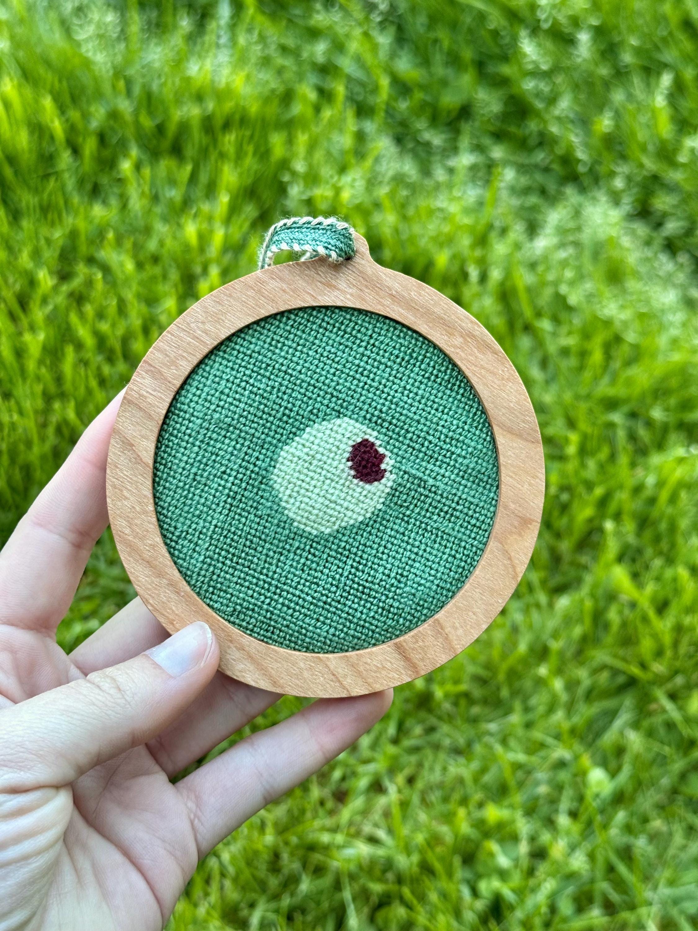 Self Finishing Needlepoint Ornament Frame - Solid Wood, 3" or 4" Canvas