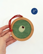Self Finishing Needlepoint Ornament Frame - Solid Wood, 3" or 4" Canvas