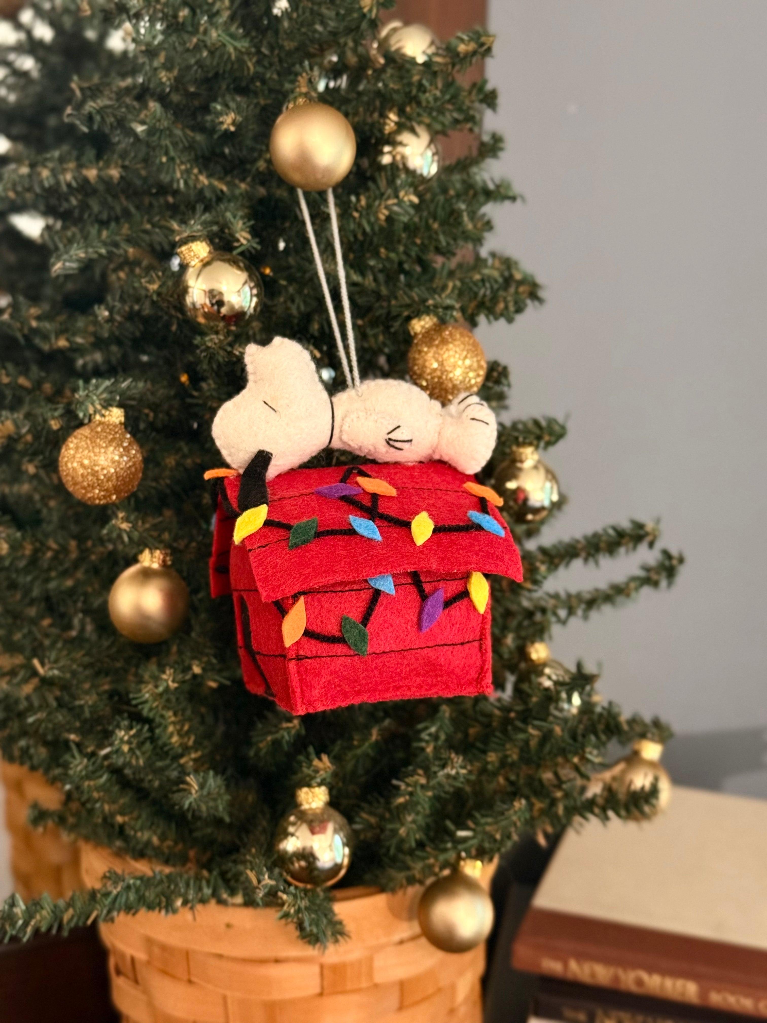 Christmas Snoopy Felt Ornament