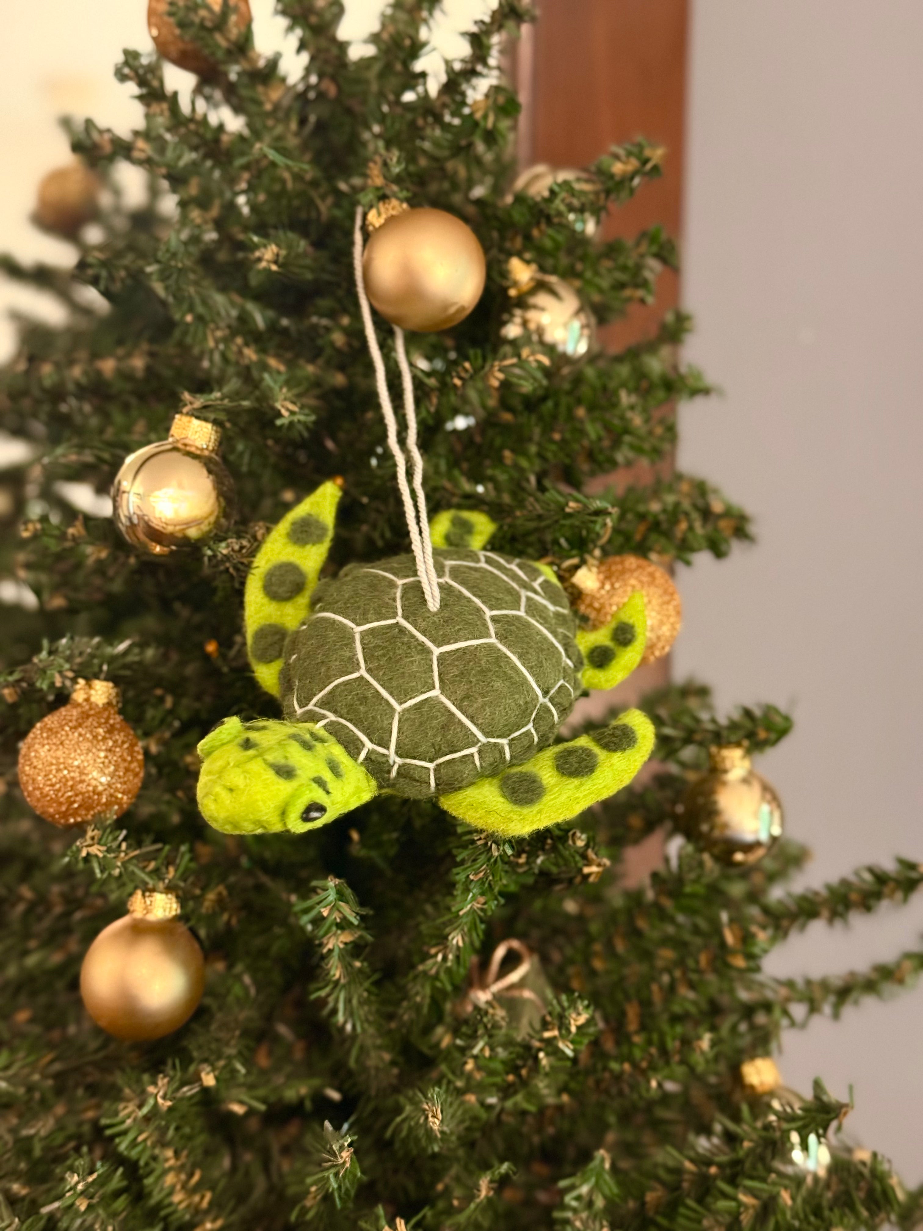Sea Turtle Felt Ornament