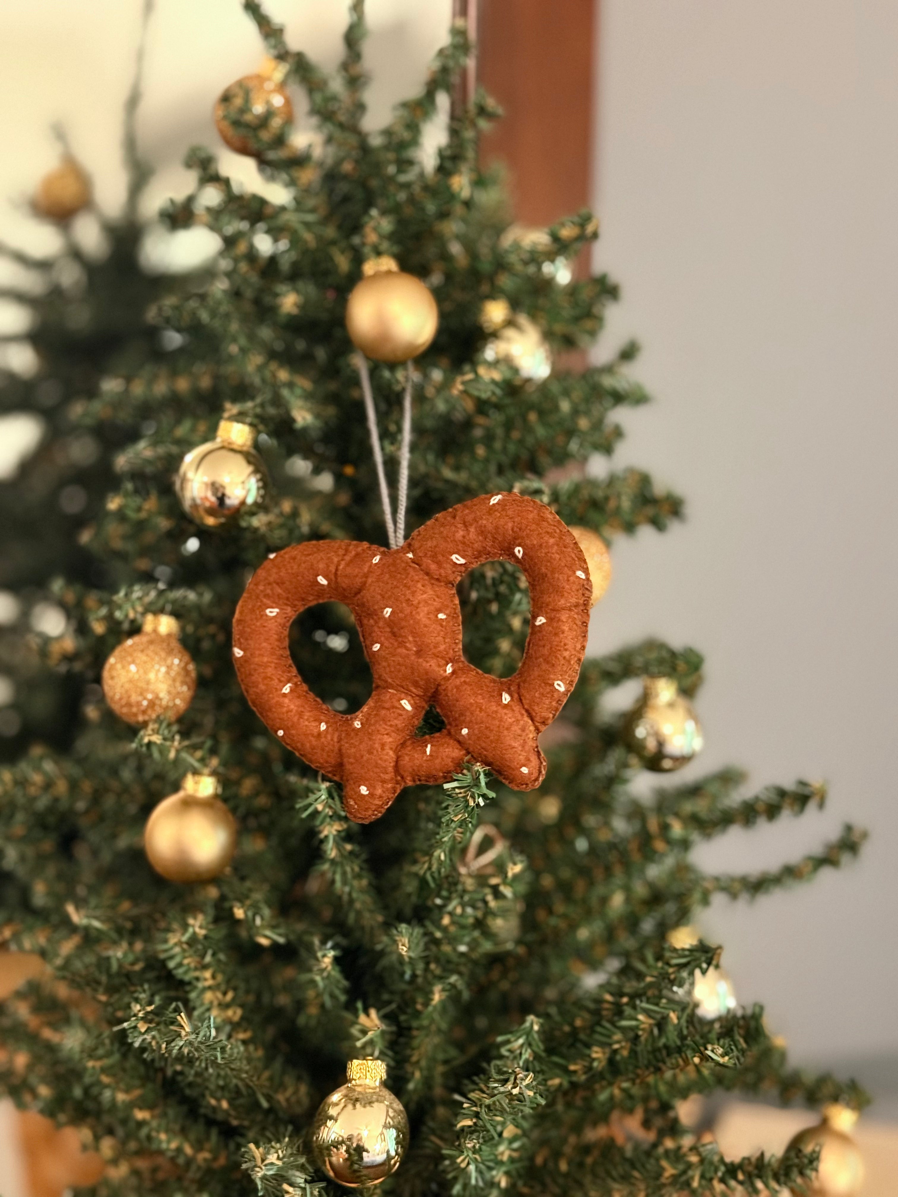 NYC Pretzel Felt Ornament