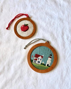 Self Finishing Needlepoint Ornament Frame - Solid Wood, 3" or 4" Canvas