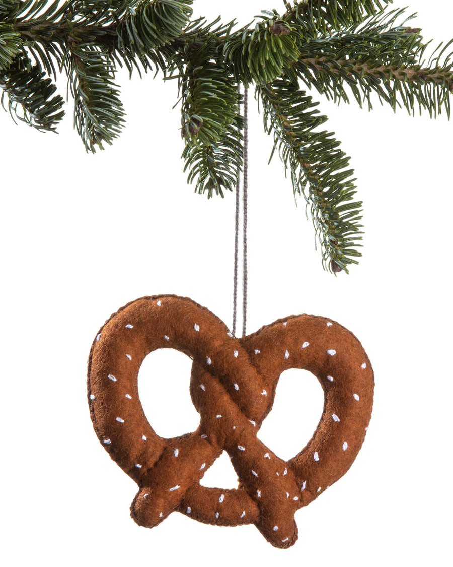 NYC Pretzel Felt Ornament