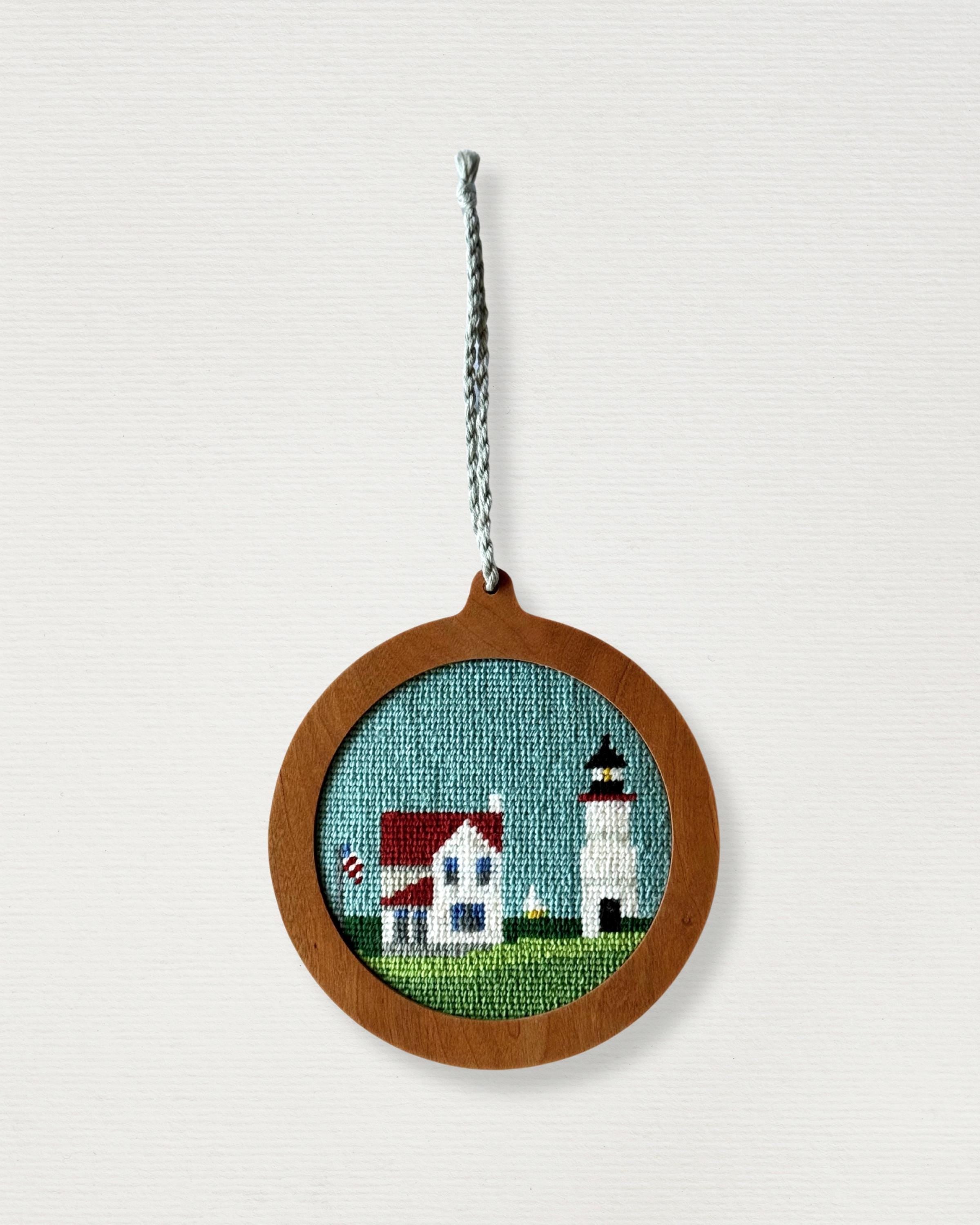 Self Finishing Needlepoint Ornament Frame - Solid Wood, 3" or 4" Canvas