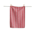 Red & White Stripe Holiday Dishtowel Multi Cotton - PREORDER