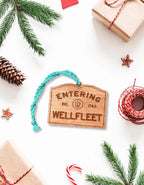 Personalized Wooden Wellfleet Sign Ornament: Cape Cod Coastal Decor