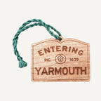 Wooden Yarmouth Ornament – Entering Towns Sign, Personalized Cape Cod Coastal Gift, Rustic Christmas