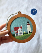 Self Finishing Needlepoint Ornament Frame - Solid Wood, 3" or 4" Canvas